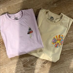 Bundle of two 100%Cotton Men’s Graphic Short Sleeve Tees